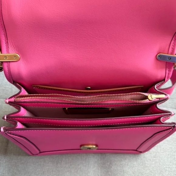 Used Coach Hero Shoulder Bag in Petunia Pink - Picture 5 of 6